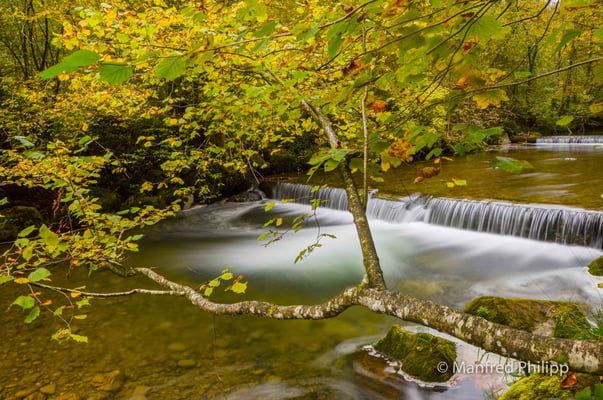 Die Lorze bei der Höllgrotte in Zug