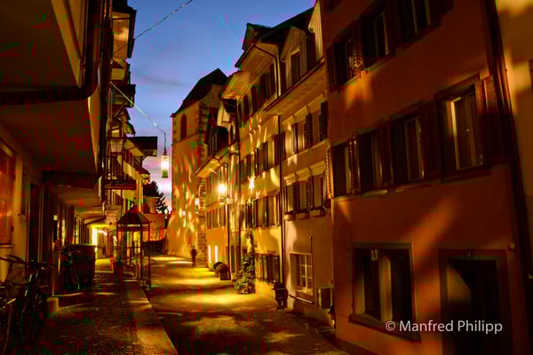 Weihnachtsbeleuchtung in der Zuger Altstadt