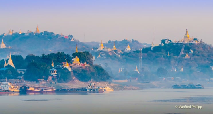 Tempel bei Sagaing, Myanmar