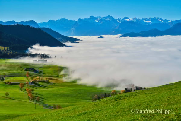 Blick auf die Nebelgrenze