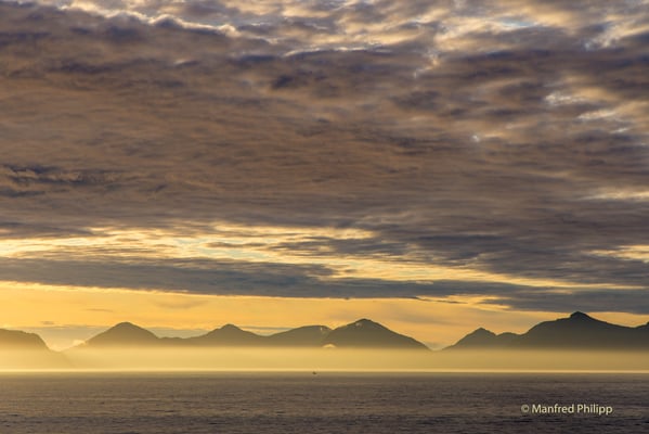 Kodiak Island im Abendlicht, USA