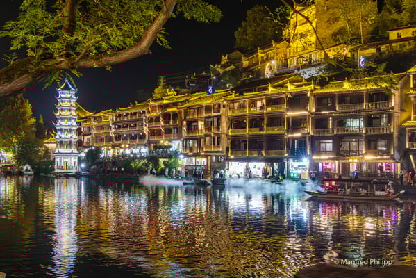 Beleuchtetes Fenghuang 