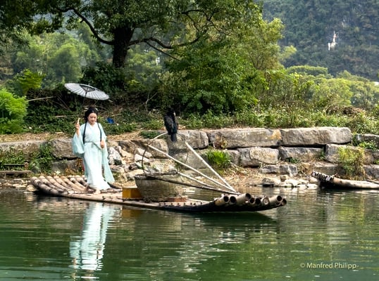 Am Yulong-Fluss bei Yangshuo, Guilin