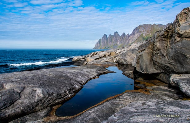 Küste auf der Insel Senja, Norwegen