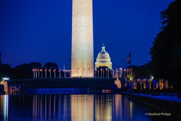 The Mall mit dem Kapitol in Washington, USA