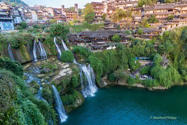 Aussicht auf Furong Zhen