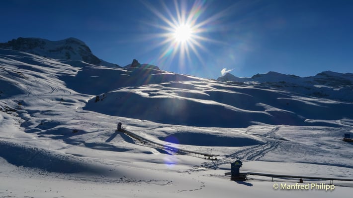 Schneelandschaft beim Gornergrat, Wallis