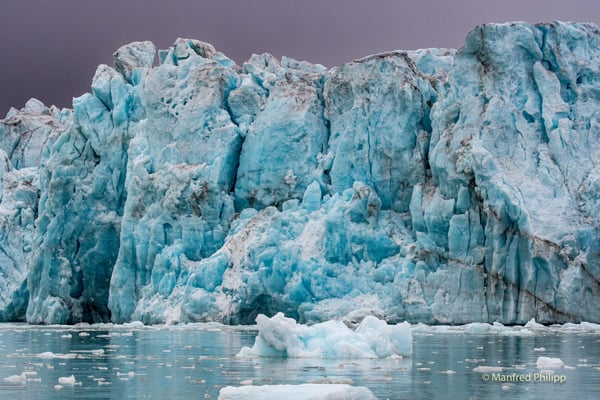 Gletscherkante in Spitzbergen