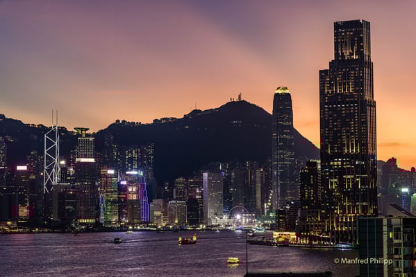 Abendstimmung in Hongkong