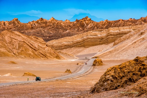 Mondlandschaft in der Atacamawüste, Chile
