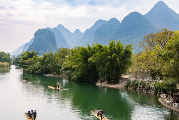 Yulong-Fluss bei Yangshuo, Guilin