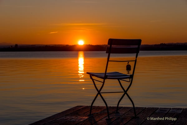 Freier Logenplatz für den Sonnenuntergang