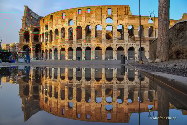Kolosseum nach einem Gewitter, Rom, Italien