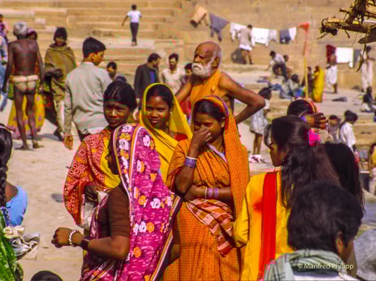 An den Ghats in Varanasi, Indien