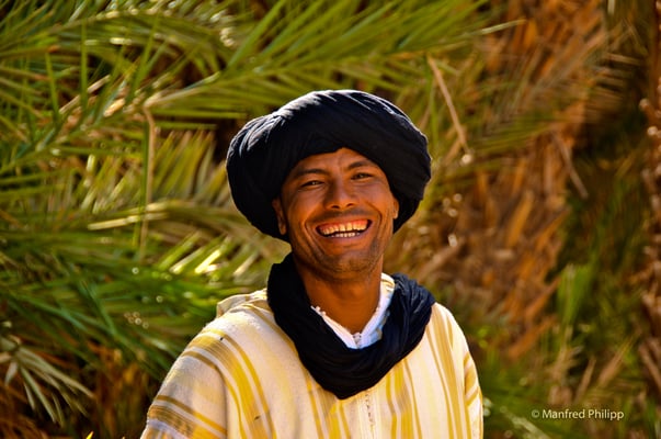 Begegnung in einer Oase in Marokko