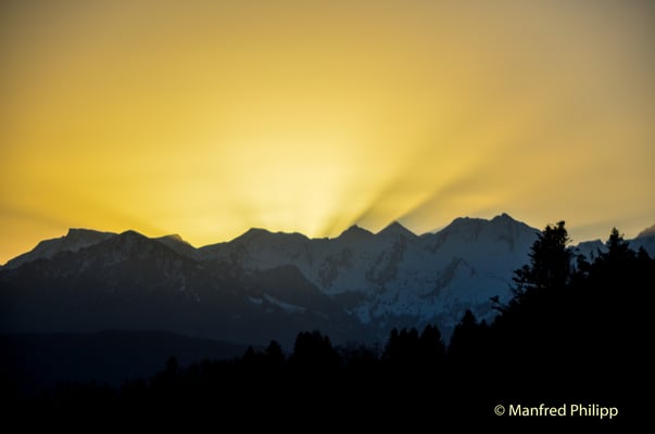 Sonnenaufgang beim Pilatus
