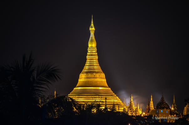 Shwedagon-Pagoda in Rangun, Myanmar