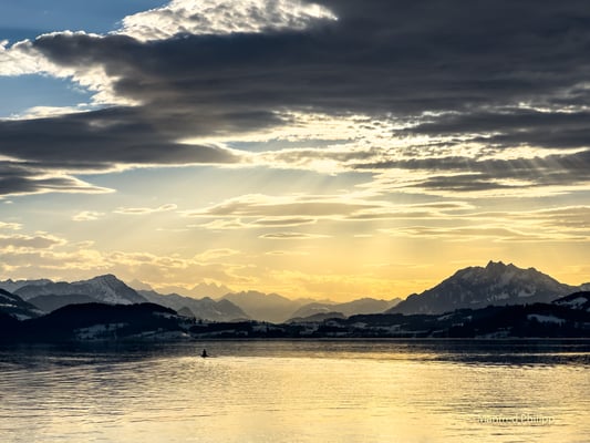 Winternachmittag am Zugersee