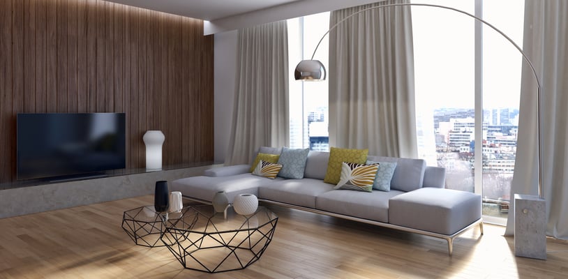 Wohnzimmervisualisierung
