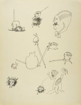 [vergnügte, die Künstler plagende Kritiker] [Titel der Serie:] Künstler und Kritiker