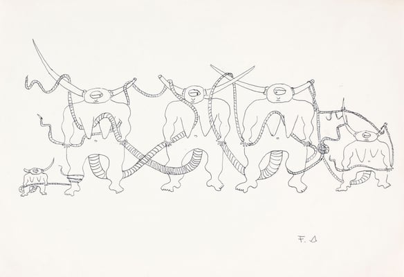 [Fünf Teufel mit Zyklopenauge]