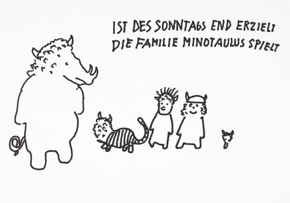 Ist des Sonntags End erzielt, [Titel der Serie:] [Das Nashorn schreibt der Tigerin]