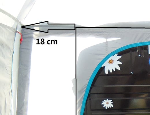Modifizieren des Anbauzelt für die Ape TM, Kasten