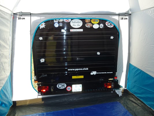 Modifizieren des Anbauzelt für die Ape TM, Kasten