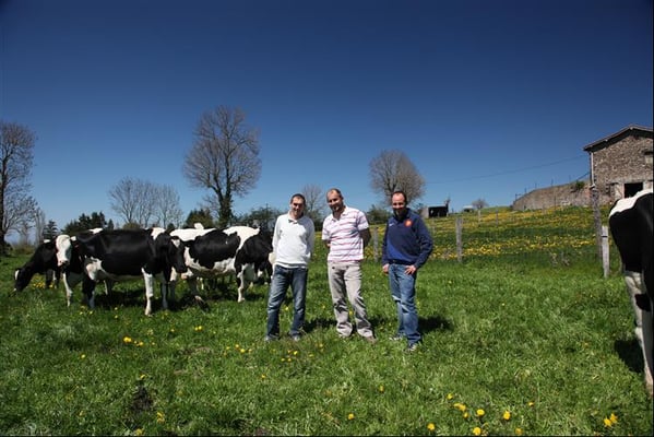 Ferme Coq'Lait dans les Monts du Lyonnais : portrait des 3 associés