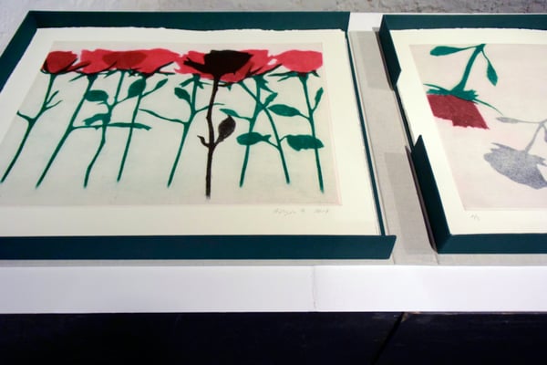 Memento Mori (Rosina's Rosen). Das Buch als Gesamtkunstwerk. Salzhaus während der Brugger Literaturtage, Brugg, Schweiz, 2018