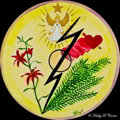 Healing Art Mandala by Kathy D Carter