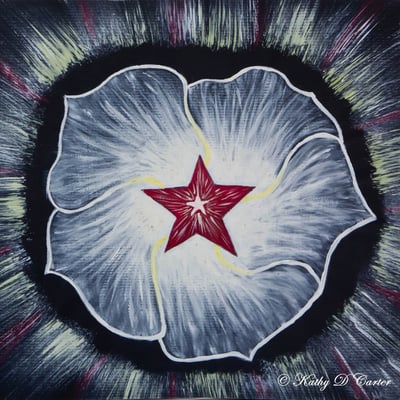 "Love" Healing Art Mandala by Kathy D Carter