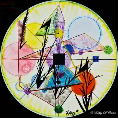 Healing Art Mandala by Kathy D Carter