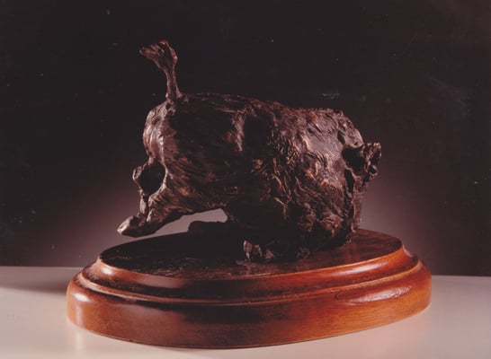 500 €. Cochino rondado. 18x9x15 cm.