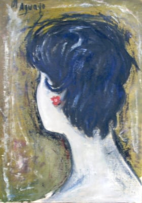 1958. 42x30. Oleo sobre lienzo. Fernanda