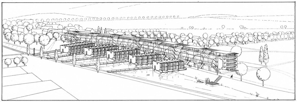 Wohnbebauung "Am Liesingbach", Wien-A, Gutachterverfahren 1993