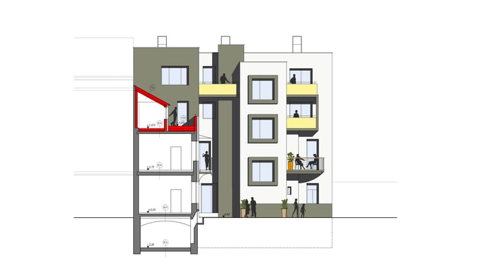 Querschnitt - © KNAUER ARCHITEKTEN