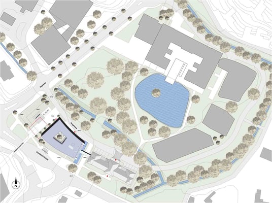 ISTA - Lageplan © KNAUER ARCHITEKTEN