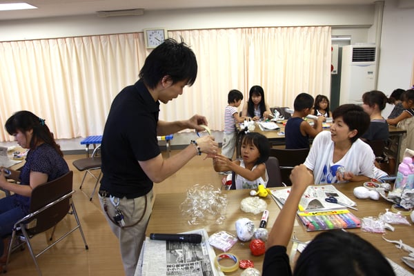 2012年 兵庫県立円山川公苑美術館　ワークショップ風景