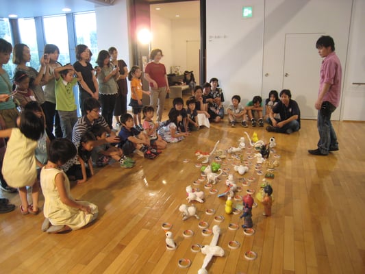 2012年 川越市立美術館　ワークショップ風景