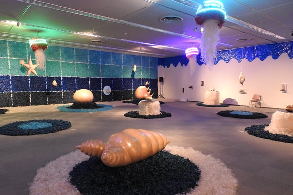 2018年 大垣市スイトピアセンター『大垣市制100周年記念事業  アーティスト活動20周年・セロテープ®︎誕生70周年記念　瀬畑 亮　セロテープアート®︎展 2018 in 大垣』展示風景