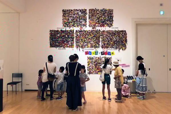 2018年 安城展『みんなのセロハン画』展示風景