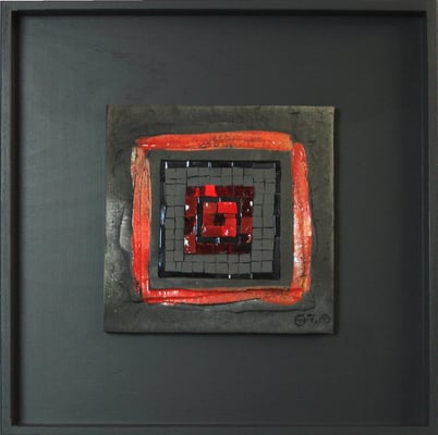 petit carré, 40x40 cm, MAGMA 2015 (VENDU)