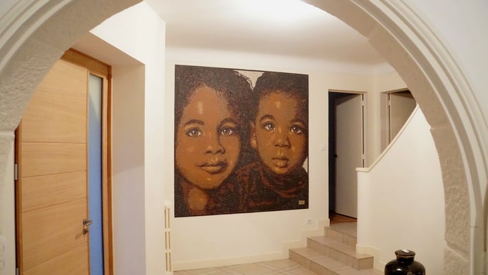 la fresque et son environnement (mosaïque portrait)