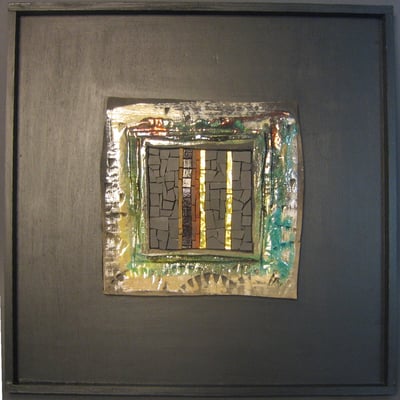 petit carré, 40x40 cm, CREPUSCULE 2014 (VENDU)