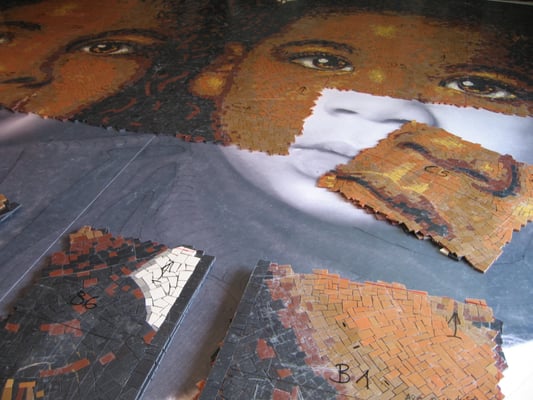 découpe par plaques pour le transport  (mosaïque portrait)