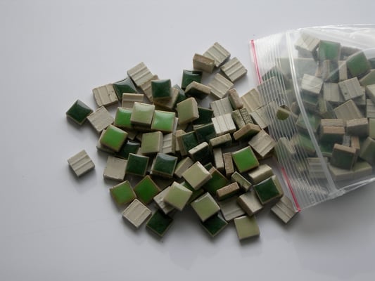 vrac mosaique gres emaille 1x1 cm