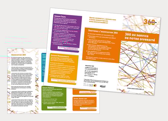 ASSOCIATION 360 | DÉPLIANT | CONCEPTION ET RÉALISATION
