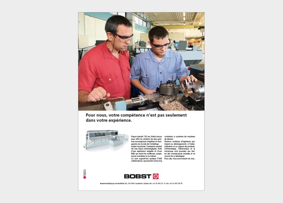 BOBST | ANNONCE | RÉALISATION