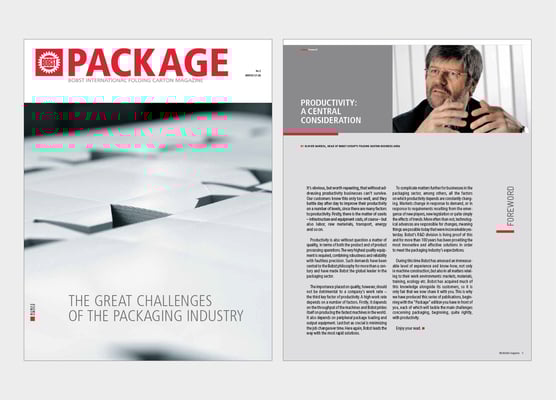 BOBST | MAGAZINE PACKAGE | CONCEPTION ET RÉALISATION